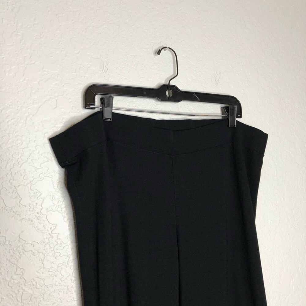 Eileen Fisher black pull on knit pants size Extra Large XL - Picture 2 of 13
